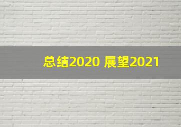 总结2020 展望2021